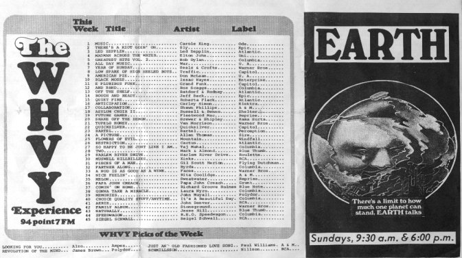 WHVY Survey - 1/15/72 - side 2