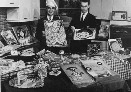 Phil & Bud showing entries in a Birthday Contest!